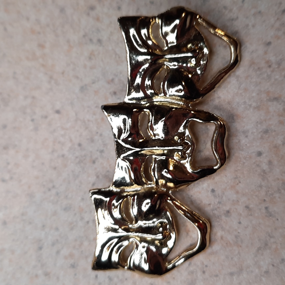 Faces Brooch